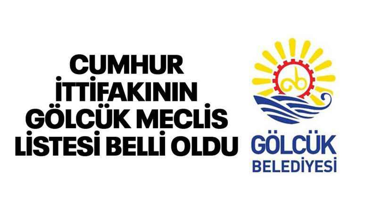 Cumhur ittifakının Gölcük Belediyesi meclis üyesi listesi belli oldu